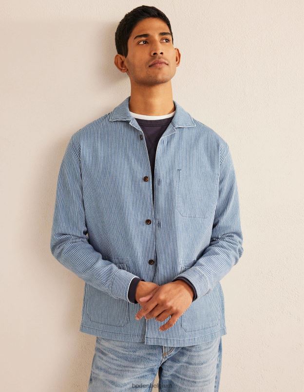 Hommes Boden coutil indigo surchemise en sergé vêtements Z42D03517