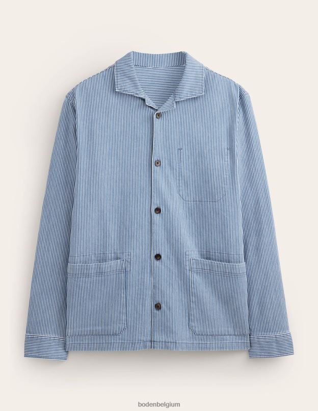 Hommes Boden coutil indigo surchemise en sergé vêtements Z42D03517