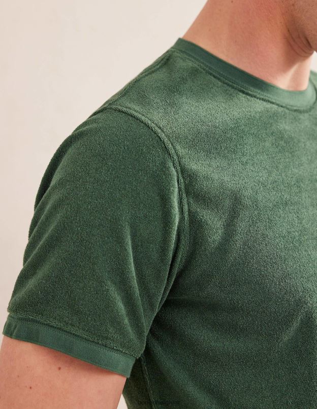 Hommes Boden feuille de palmier verte t-shirt en éponge vêtements Z42D03567