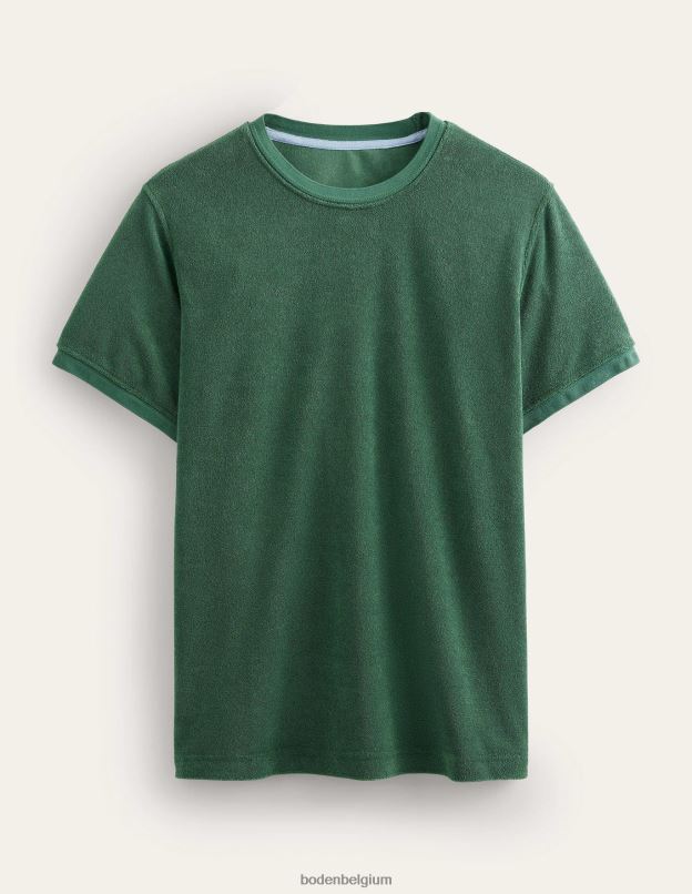 Hommes Boden feuille de palmier verte t-shirt en éponge vêtements Z42D03567