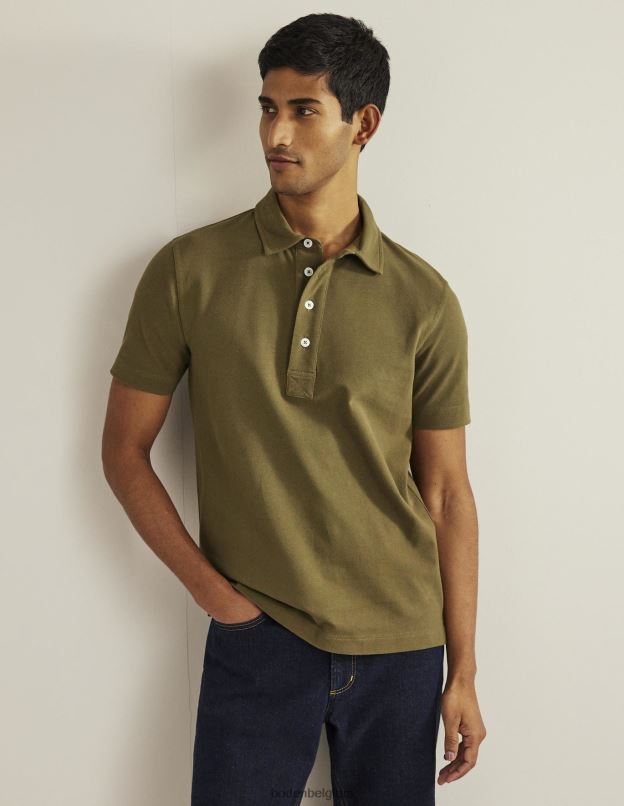 Hommes Boden hêtre polo piqué coupe slim vêtements Z42D03625