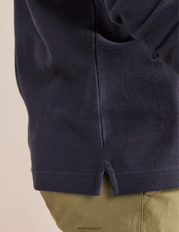 Hommes Boden marine polo décontracté à manches longues vêtements Z42D03527