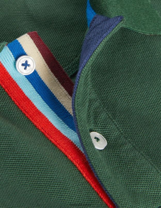 Hommes Boden parc vert polo piqué vêtements Z42D03635