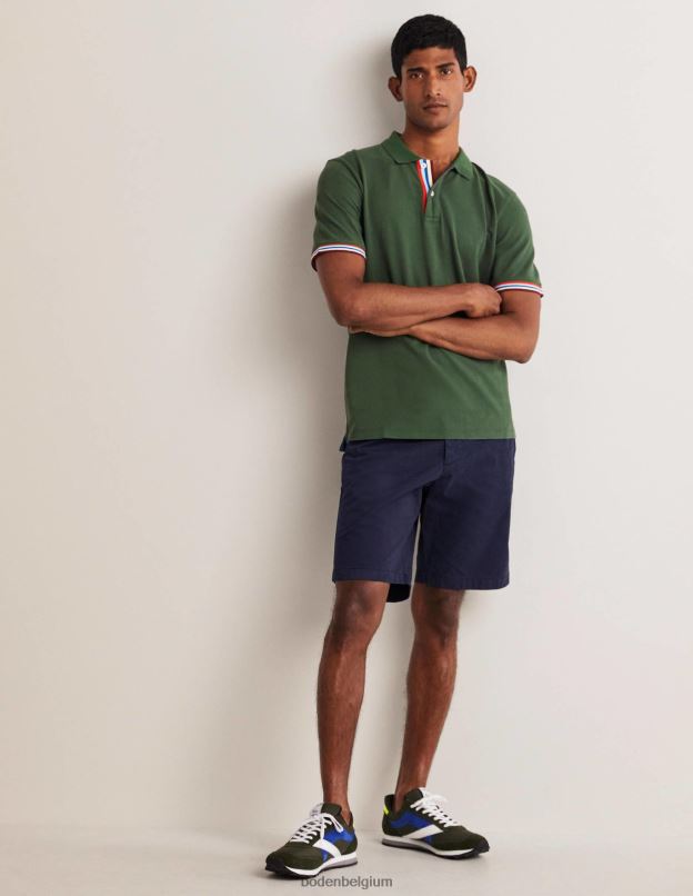 Hommes Boden parc vert polo piqué vêtements Z42D03635