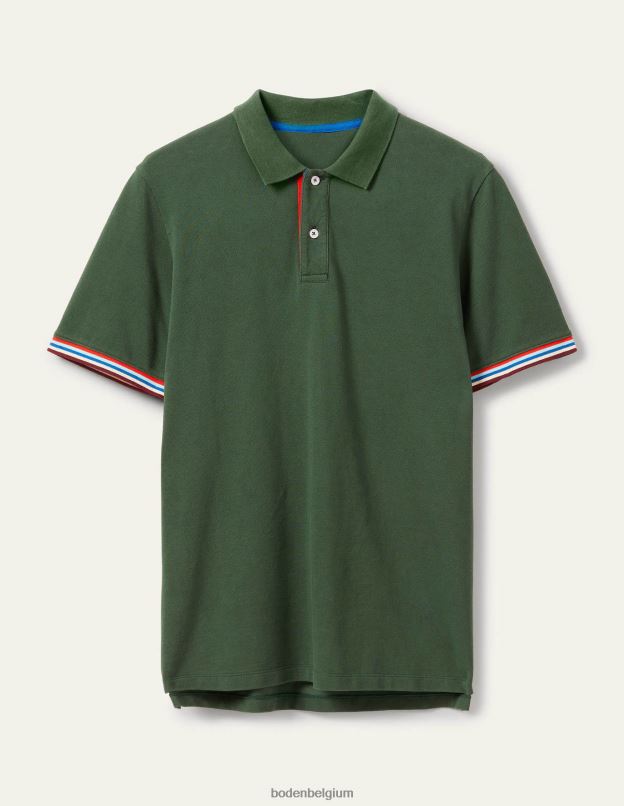 Hommes Boden parc vert polo piqué vêtements Z42D03635