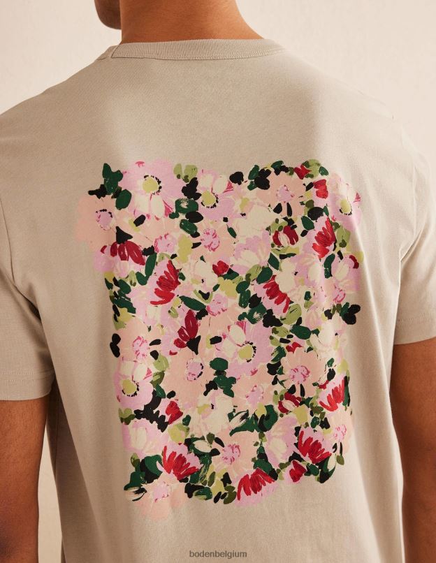 Hommes Boden pierre florale t-shirt graphique vêtements Z42D03529