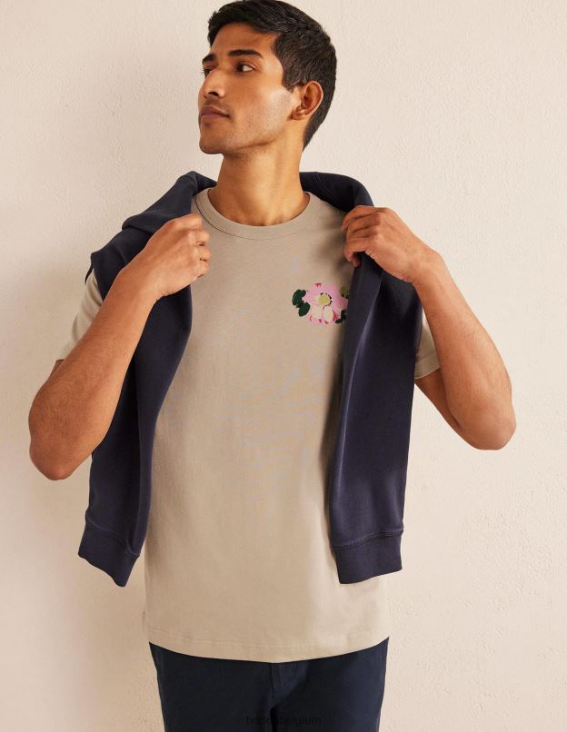 Hommes Boden pierre florale t-shirt graphique vêtements Z42D03529