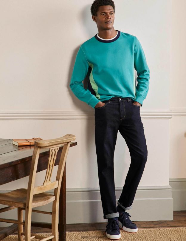 Hommes Boden jean foncé délavé jean slim vêtements Z42D03612