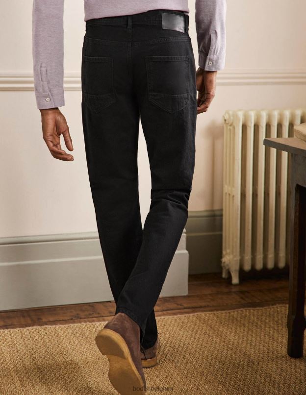 Hommes Boden jean noir jean droit vêtements Z42D03591