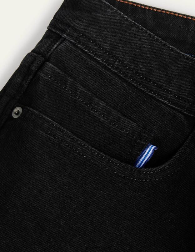 Hommes Boden jean noir jean droit vêtements Z42D03591