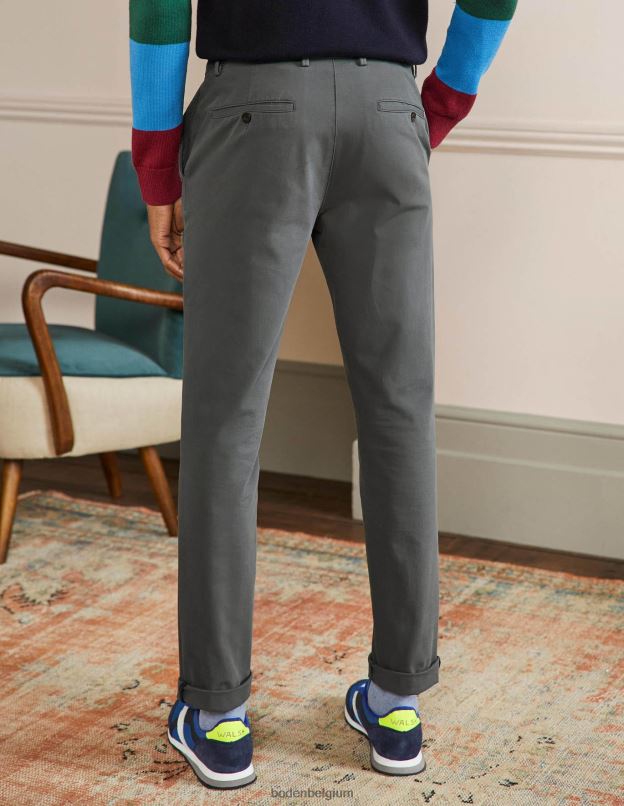 Hommes Boden gris de Londres pantalon chino slim vêtements Z42D03614