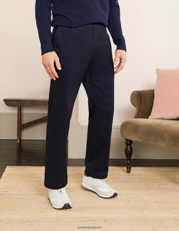 Hommes Boden marine chino original à jambe droite vêtements Z42D03562