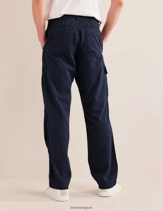 Hommes Boden marine française pantalon de voile décontracté vêtements Z42D03505