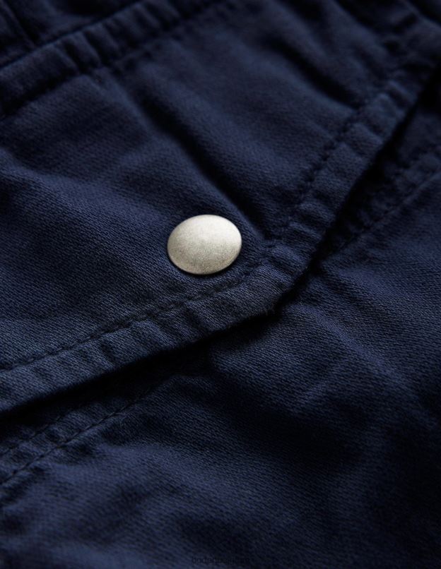 Hommes Boden marine française pantalon de voile décontracté vêtements Z42D03505