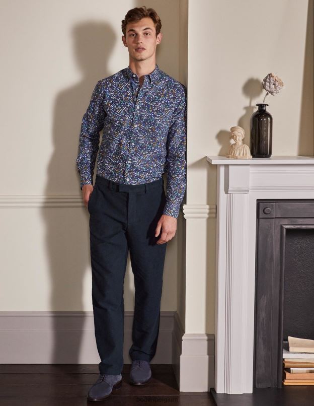 Hommes Boden marine pantalon en moleskine lothbury vêtements Z42D03608