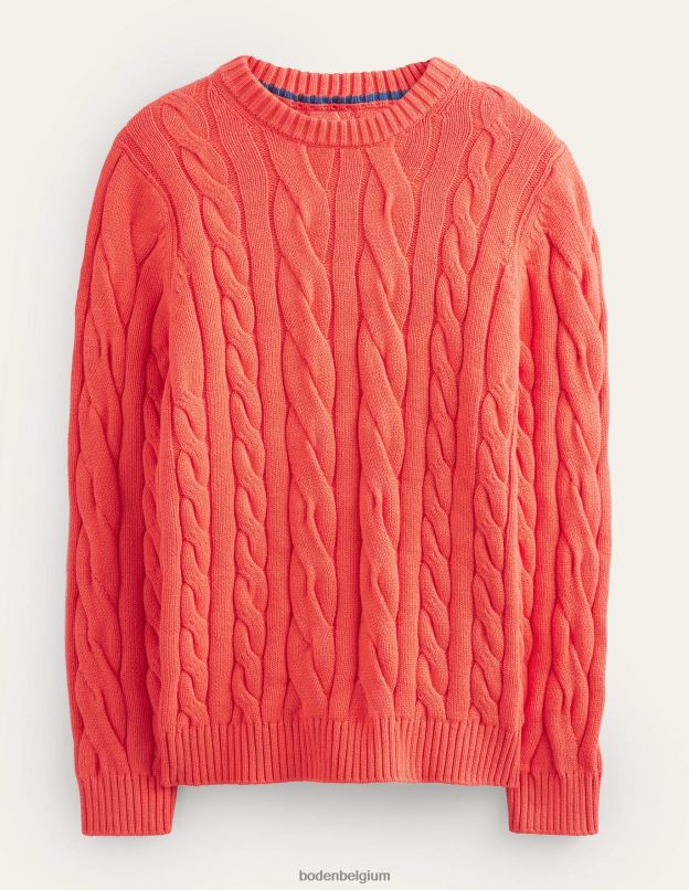 Hommes Boden Confiture col rond torsadé en coton vêtements Z42D03542