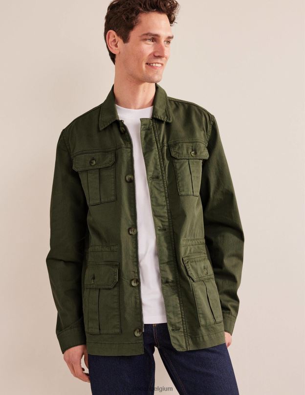 Hommes Boden alligator vert saharienne vêtements Z42D03546