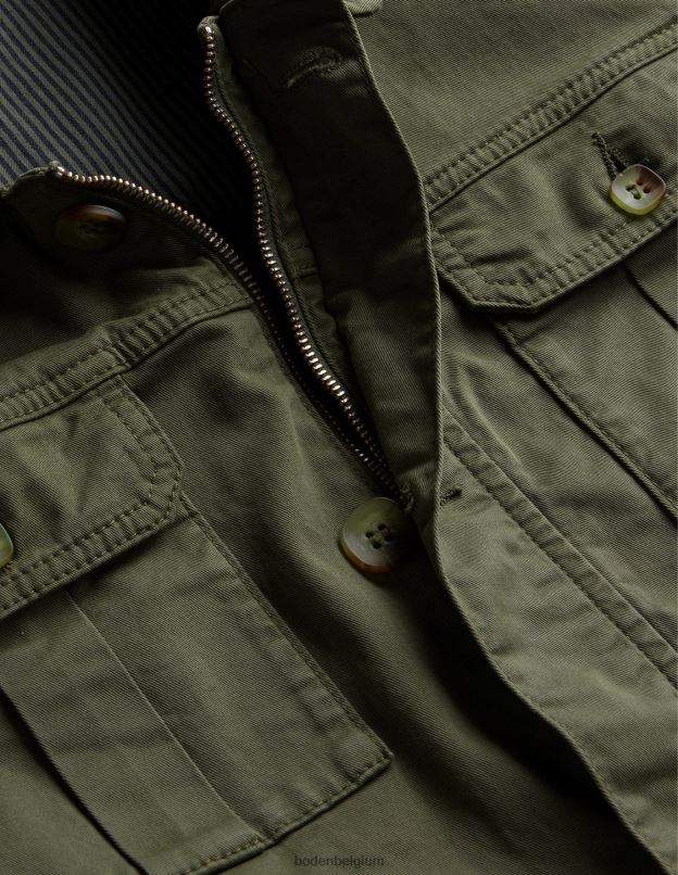 Hommes Boden alligator vert saharienne vêtements Z42D03546