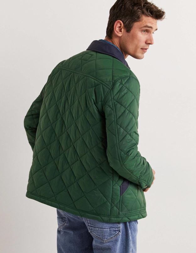 Hommes Boden alligator vert veste courte matelassée vêtements Z42D03582