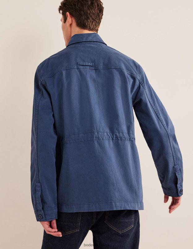 Hommes Boden marine blanchie saharienne vêtements Z42D03507
