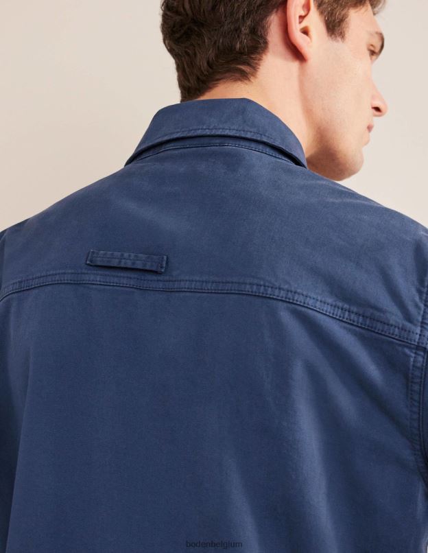 Hommes Boden marine blanchie saharienne vêtements Z42D03507