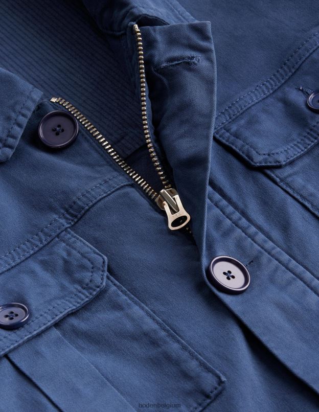 Hommes Boden marine blanchie saharienne vêtements Z42D03507