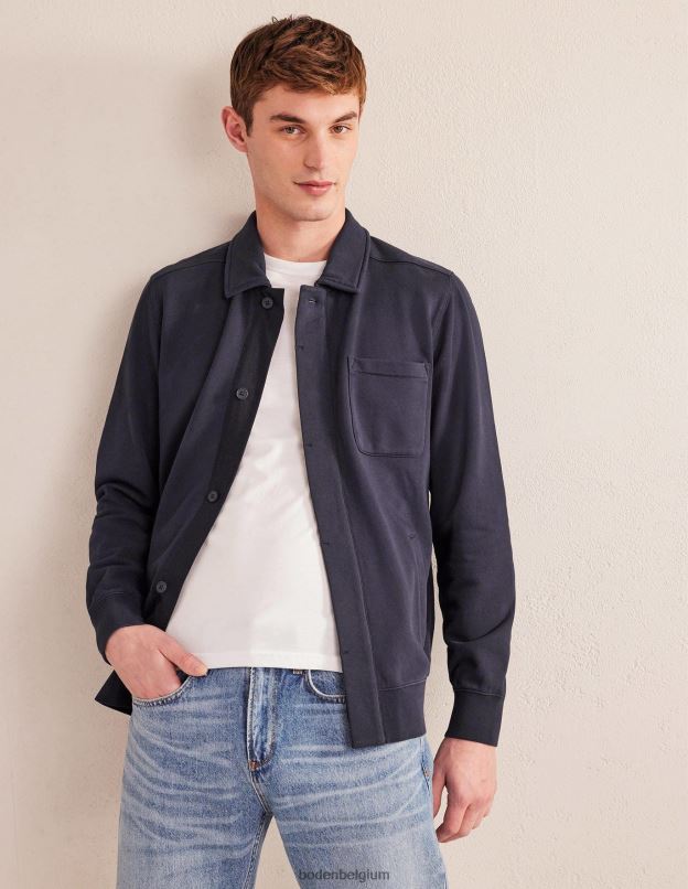 Hommes Boden marine sueur harrington vêtements Z42D03525